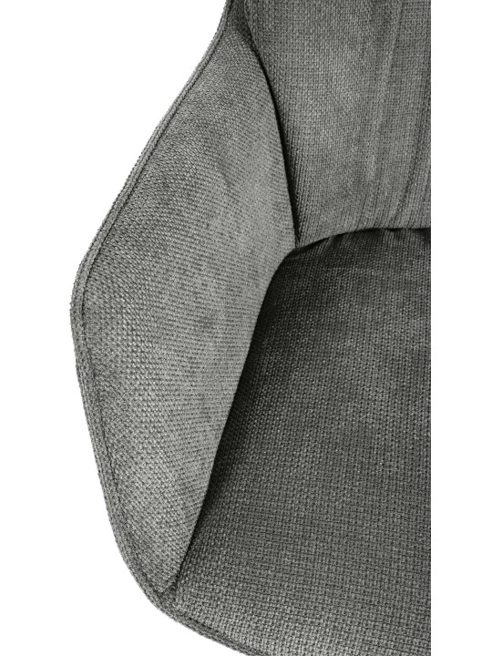 Silla de comedor Jules tela, gris