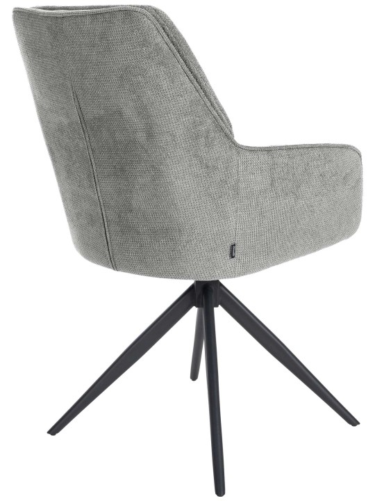 Silla de comedor Jules tela, gris