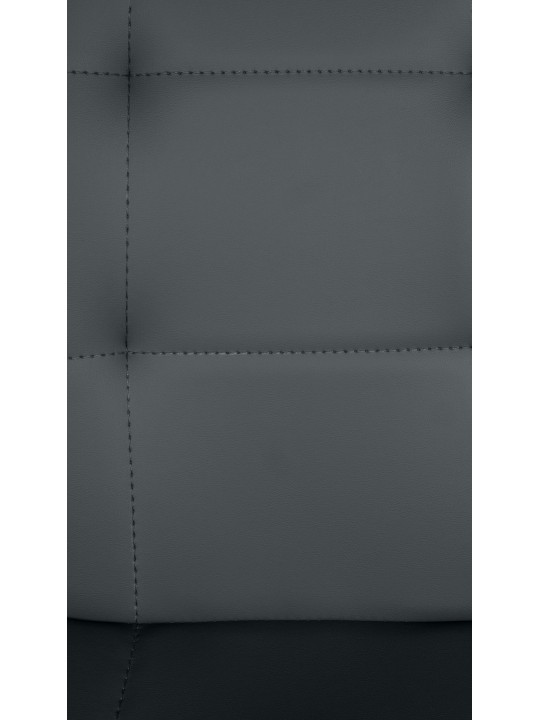 Taburete de bar Elmore piel sintética B, gris