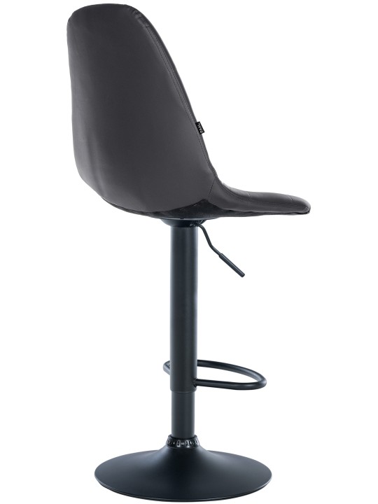 Taburete de bar Elmore piel sintética B, negro