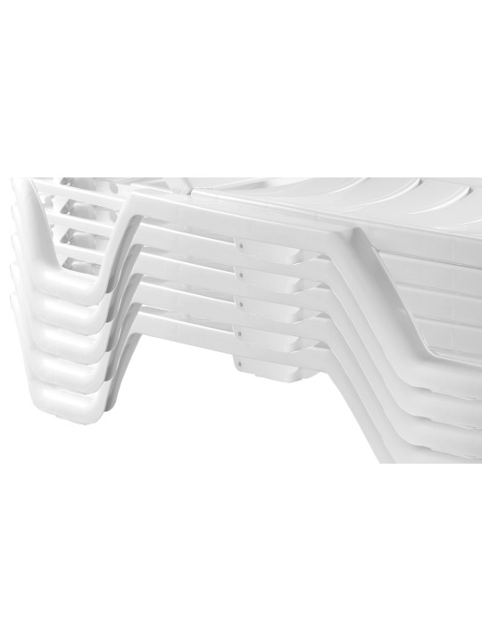 Juego de 10 tumbonas Bahama, blanco Juego de 10 tumbonas Bahama, blanco