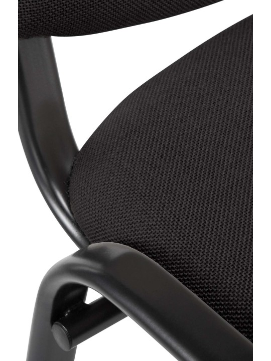 Silla de visita Ken tela, negro Silla de visita Ken tela, negro