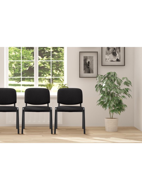 Silla de visita Ken tela, negro Silla de visita Ken tela, negro