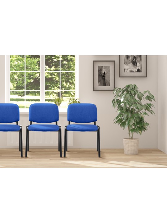 Silla de visita Ken tela, azul Silla de visita Ken tela, azul