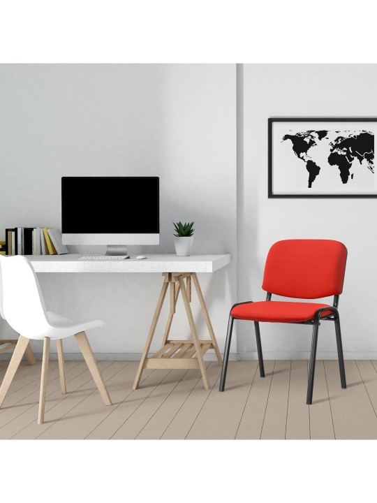 Silla de visita Ken tela, rojo Silla de visita Ken tela, rojo