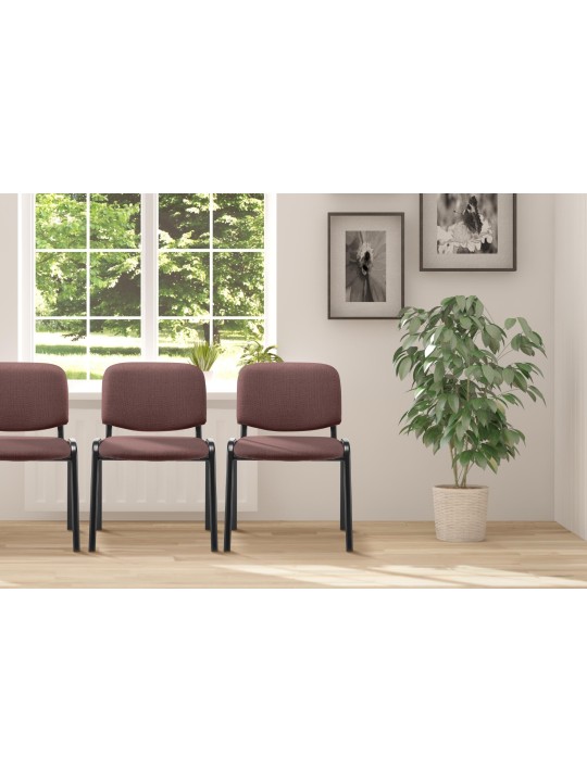 Silla de visita Ken tela, marrón Silla de visita Ken tela, marrón