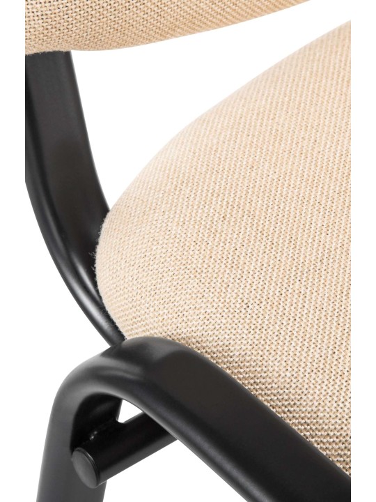 Silla de visita Ken tela, crema Silla de visita Ken tela, crema