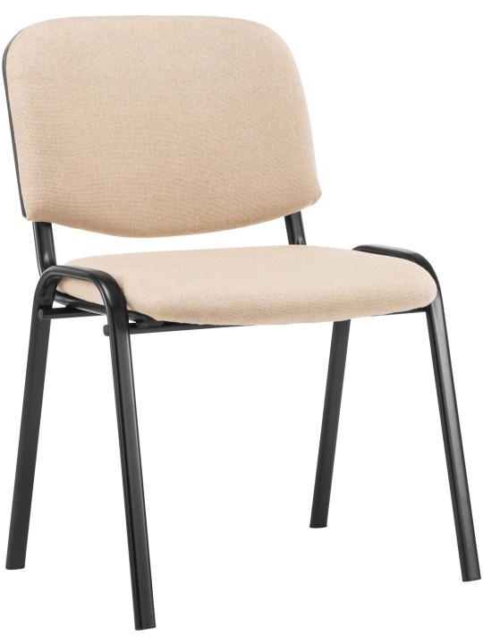 Silla de visita Ken tela, crema Silla de visita Ken tela, crema