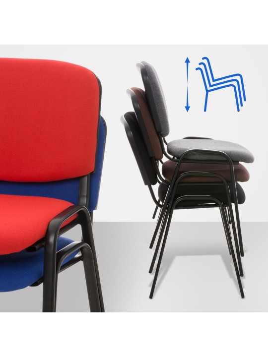 Silla de visita Ken tela, crema Silla de visita Ken tela, crema