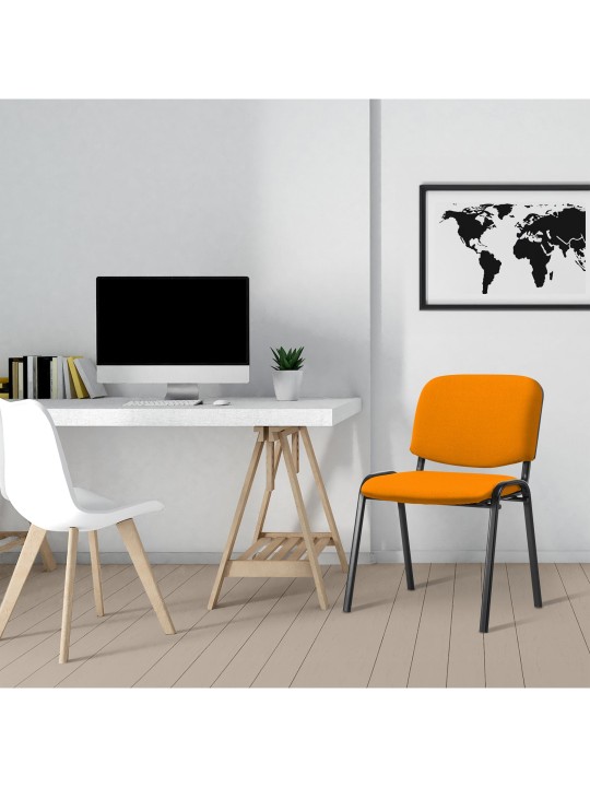 Silla de visita Ken tela, naranja Silla de visita Ken tela, naranja