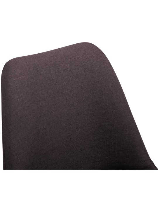 Silla Maverick W tela, marrón