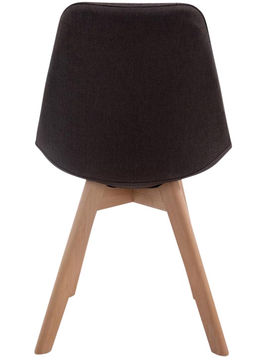 Silla de visita Borneo V2 Tejido Natura, gris oscuro