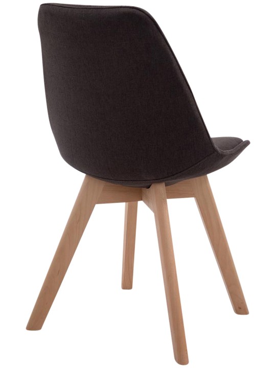 Silla de visita Borneo V2 Tejido Natura, gris oscuro