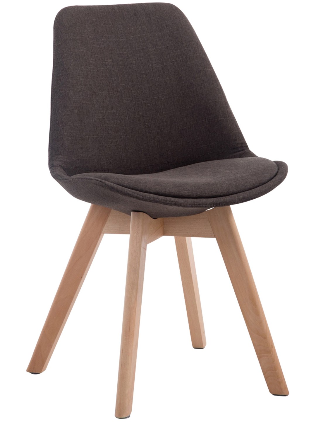 Silla de visita Borneo V2 Tejido Natura, gris oscuro