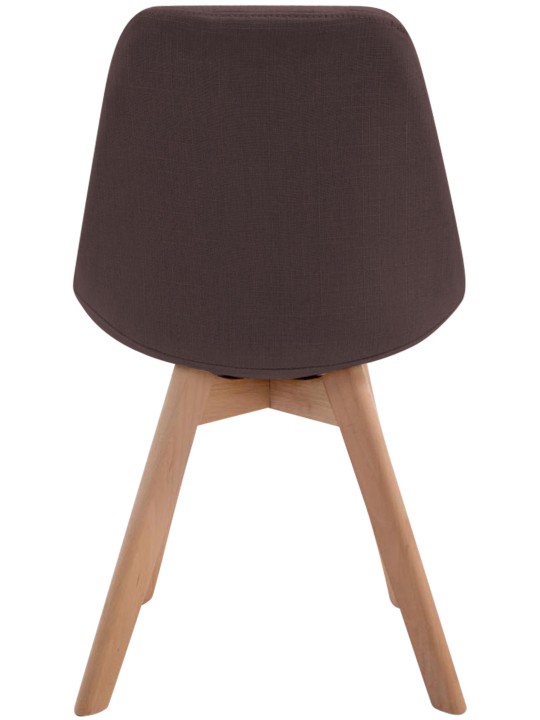 Silla de visita Borneo V2 Tejido Natura, marrón