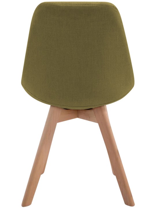 Silla de visita Borneo V2 Tejido Natura, verde