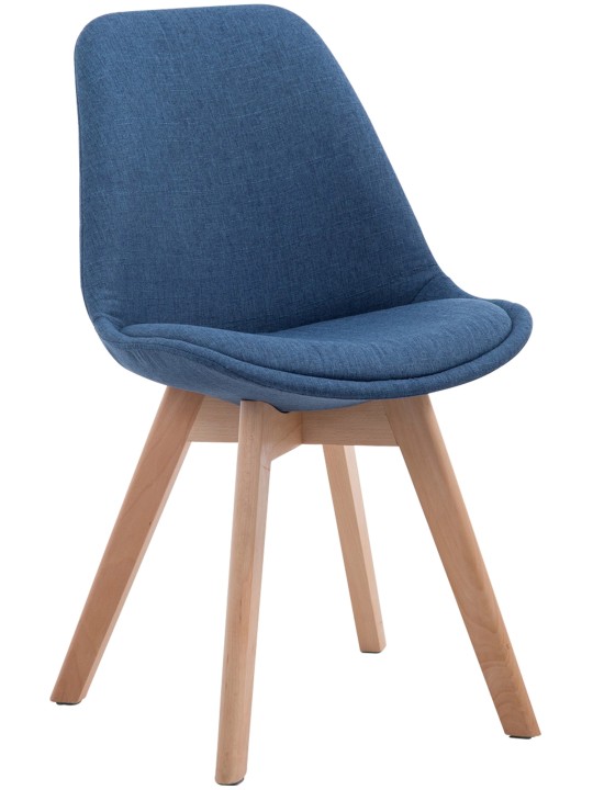 Silla de visita Borneo V2 Tejido Natura, azul