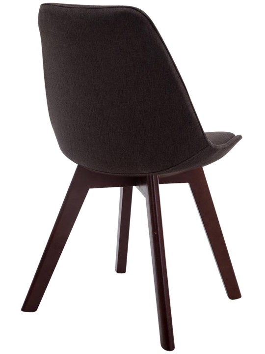 Silla de visita Borneo V2 tela nogal, gris oscuro