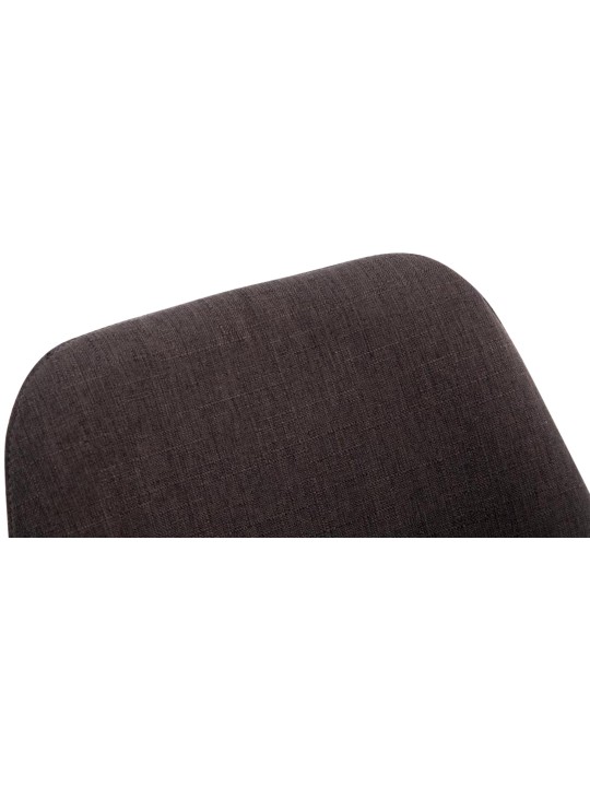 Silla de visita Borneo V2 tela nogal, gris oscuro