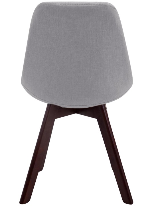 Silla de visita Borneo V2 tela nogal, gris