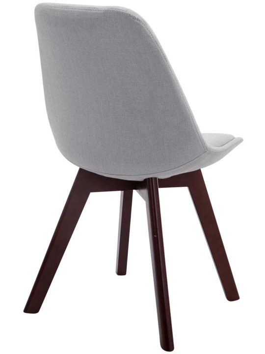 Silla de visita Borneo V2 tela nogal, gris