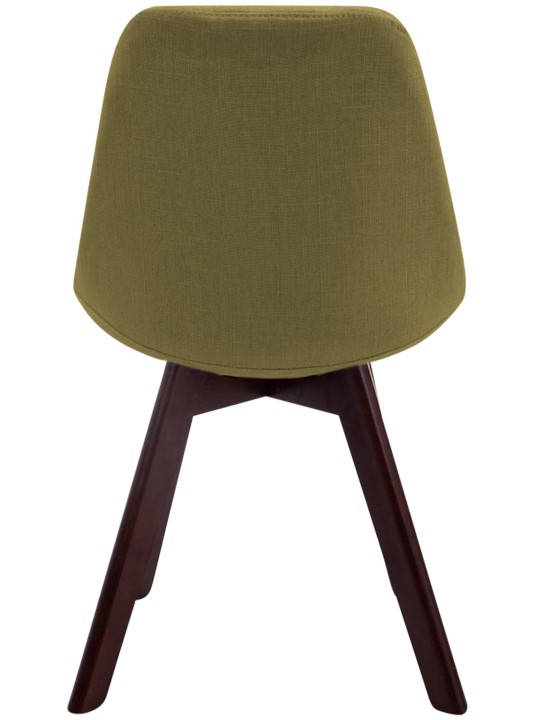 Silla de visita Borneo V2 tela nogal, verde