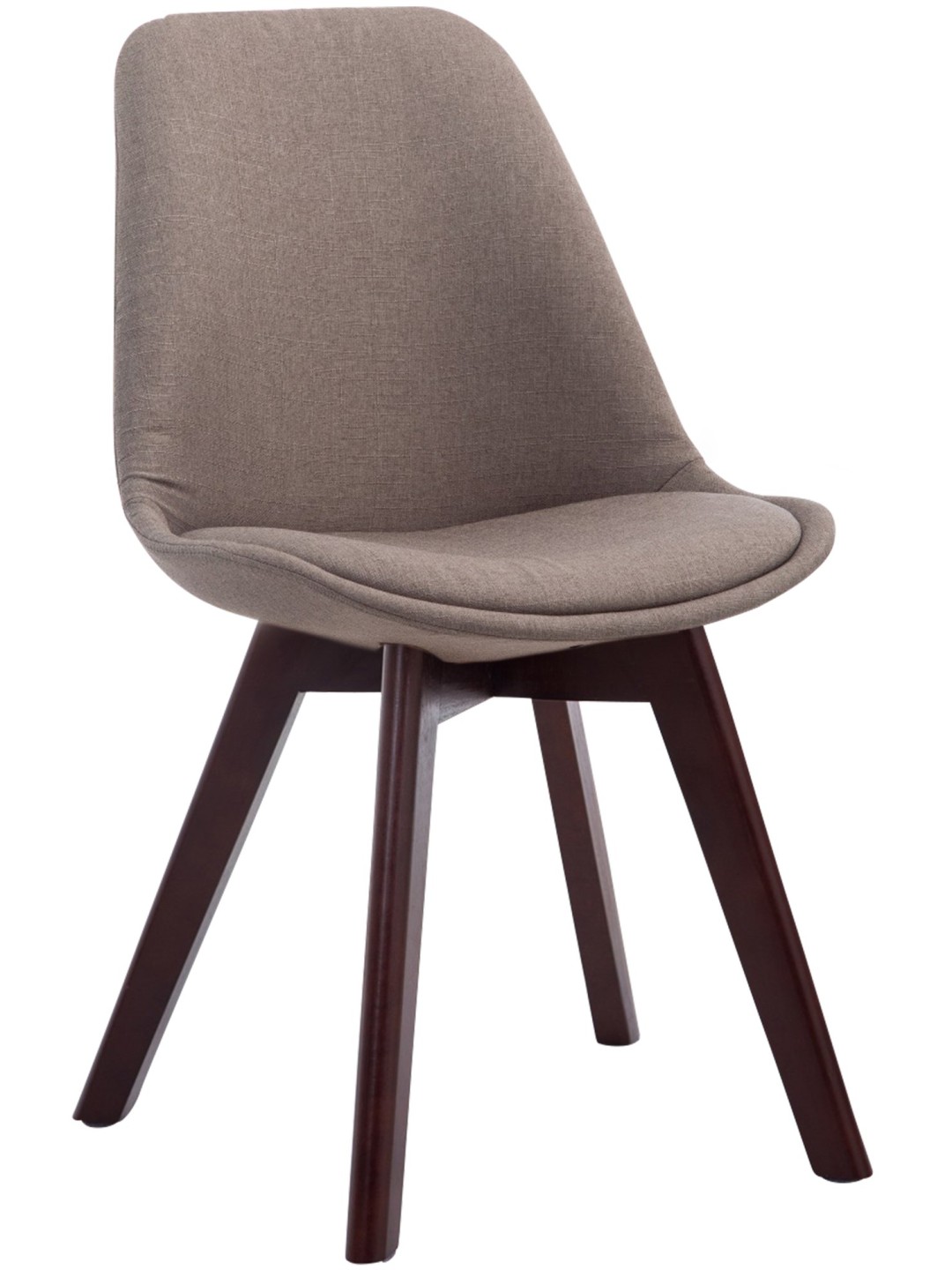 Silla de visita Borneo V2 tela nogal, taupe