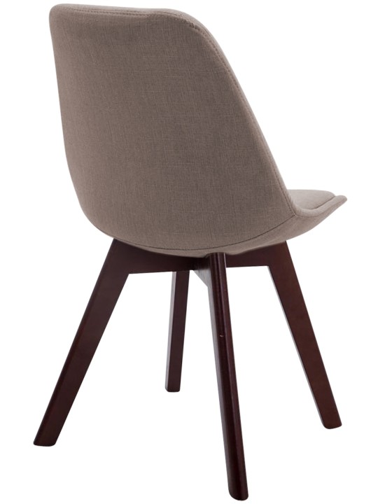 Silla de visita Borneo V2 tela nogal, taupe