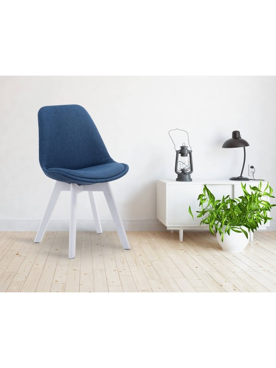 Silla de visita Borneo V2 tela, azul Silla de visita Borneo V2 tela, azul