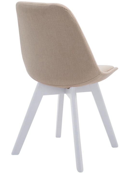 Silla de visita Borneo V2 tela, crema Silla de visita Borneo V2 tela, crema