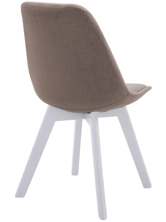 Silla de visita Borneo V2 tela, taupe