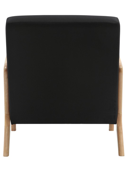 Sillón Hibbing tejido, negro