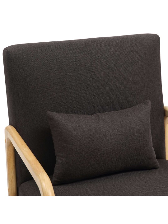 Sillón Hibbing tejido, marrón