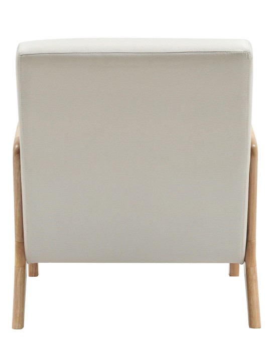 Sillón Hibbing tejido, crema