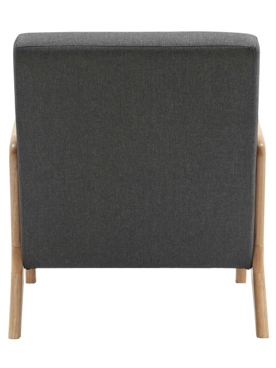 Sillón Hibbing tejido, gris oscuro