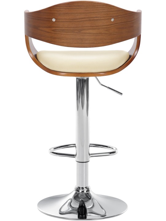 Taburete de bar Kingston C, nogal/crema Taburete de bar Kingston C, nogal/crema