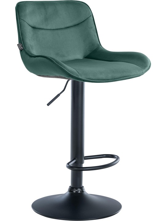 Taburete de bar Vonore terciopelo, verde