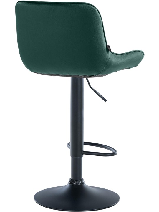 Taburete de bar Vonore terciopelo, verde