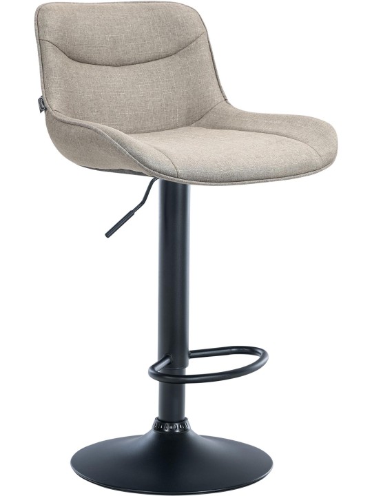 Taburete de bar Vonore tela, taupe Taburete de bar Vonore tela, taupe