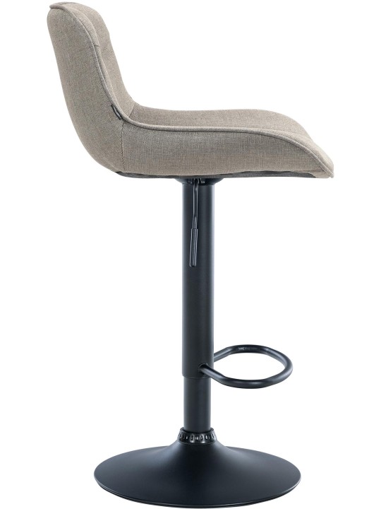 Taburete de bar Vonore tela, taupe Taburete de bar Vonore tela, taupe