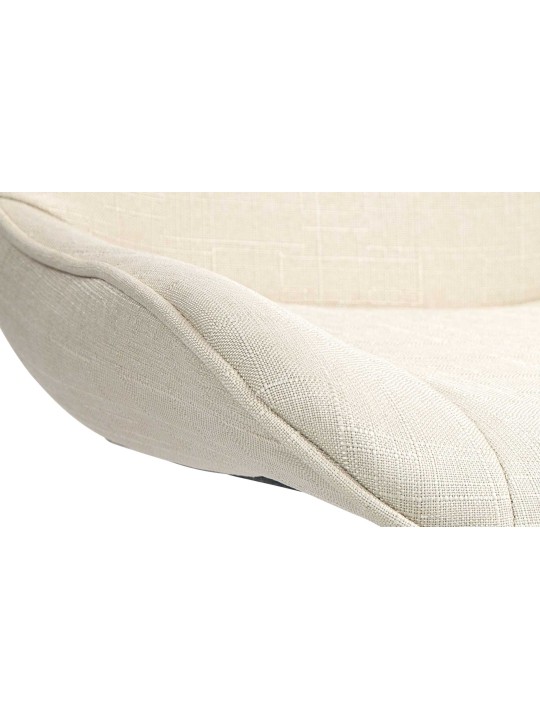 Taburete de bar Vonore tela, crema