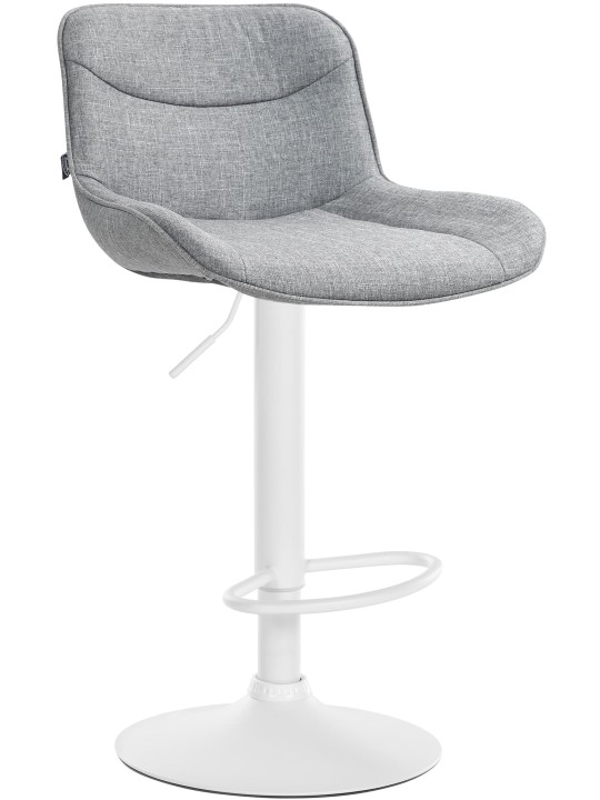 Taburete de bar Vonore tela, gris Taburete de bar Vonore tela, gris