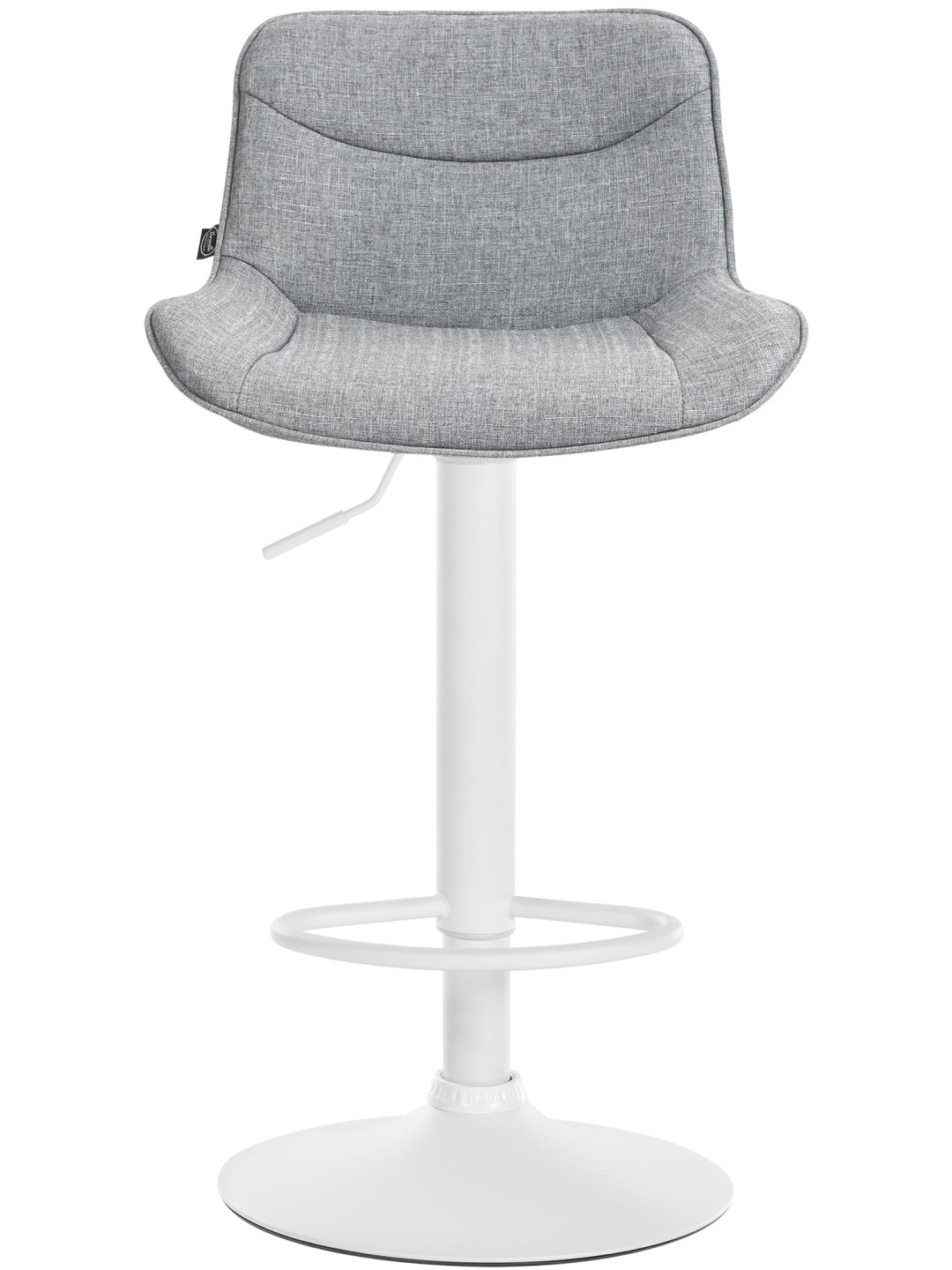 Taburete de bar Vonore tela, gris