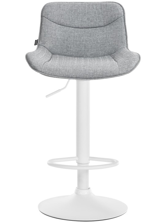 Taburete de bar Vonore tela, gris Taburete de bar Vonore tela, gris