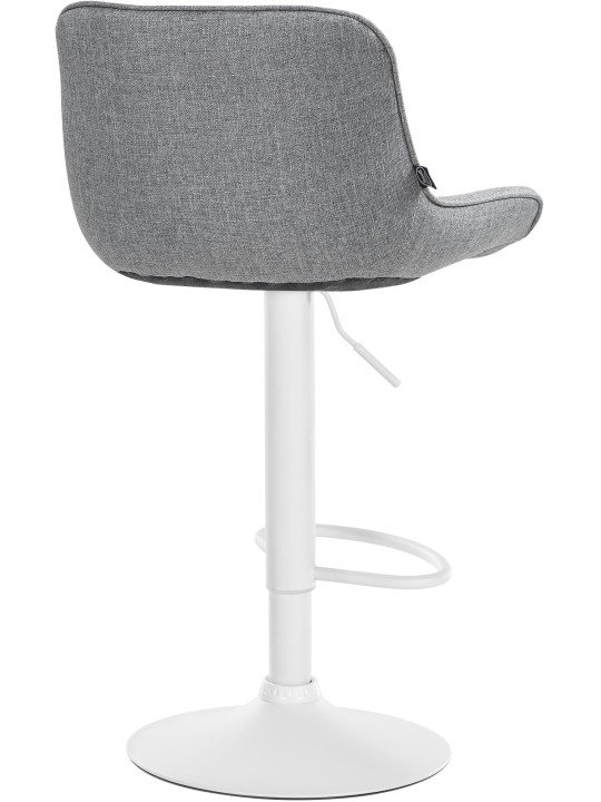 Taburete de bar Vonore tela, gris Taburete de bar Vonore tela, gris