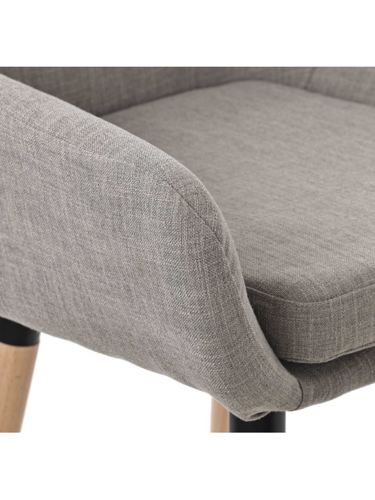 Taburete de bar Grant tela, gris