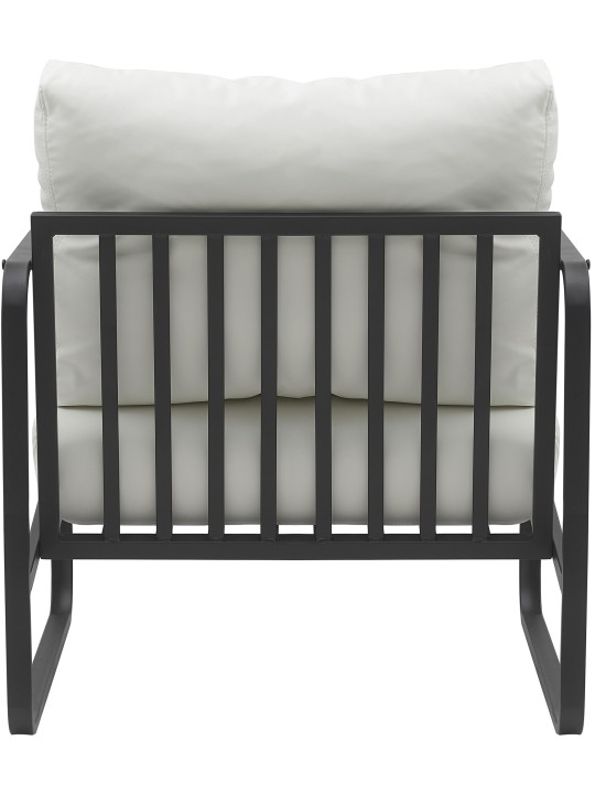 Tumbona Manea piel sintética, blanco Tumbona Manea piel sintética, blanco