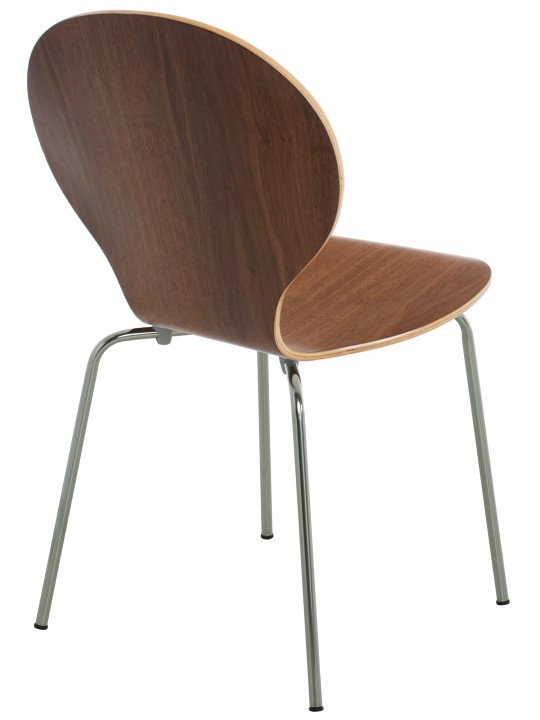 Juego de 2 sillas de visita Diego., nogal