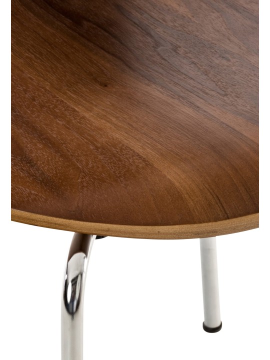 Juego de 2 sillas de visita Diego., nogal