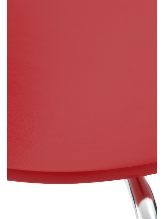 Juego de 4 sillas de visita Diego, rojo